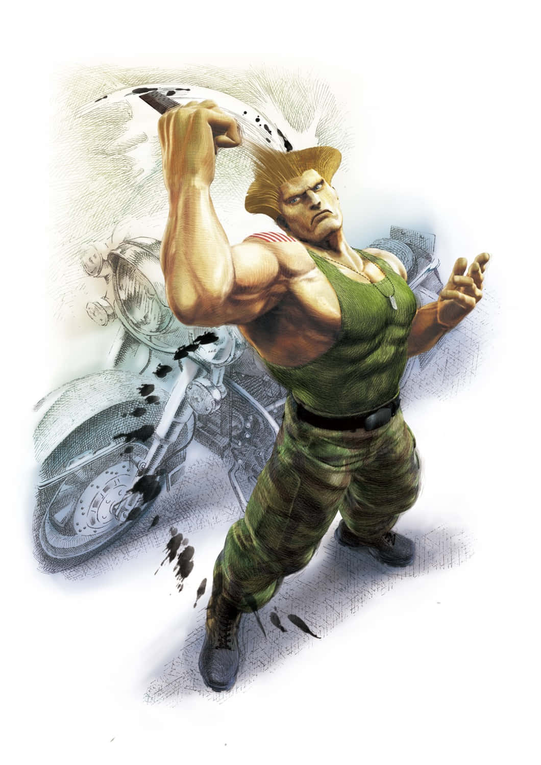 Street Fighter Guile Power Move Wallpaper