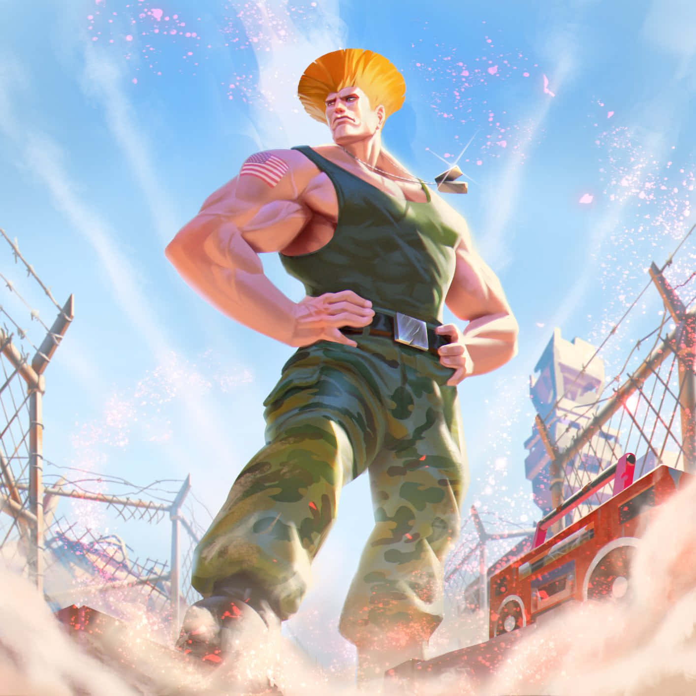 Street Fighter Guile Power Stance Wallpaper