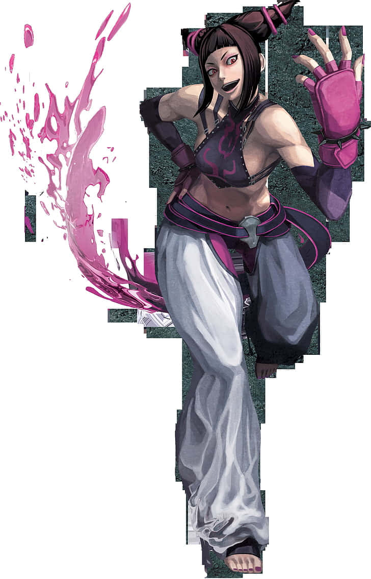 Street Fighter Juri Character Art Wallpaper