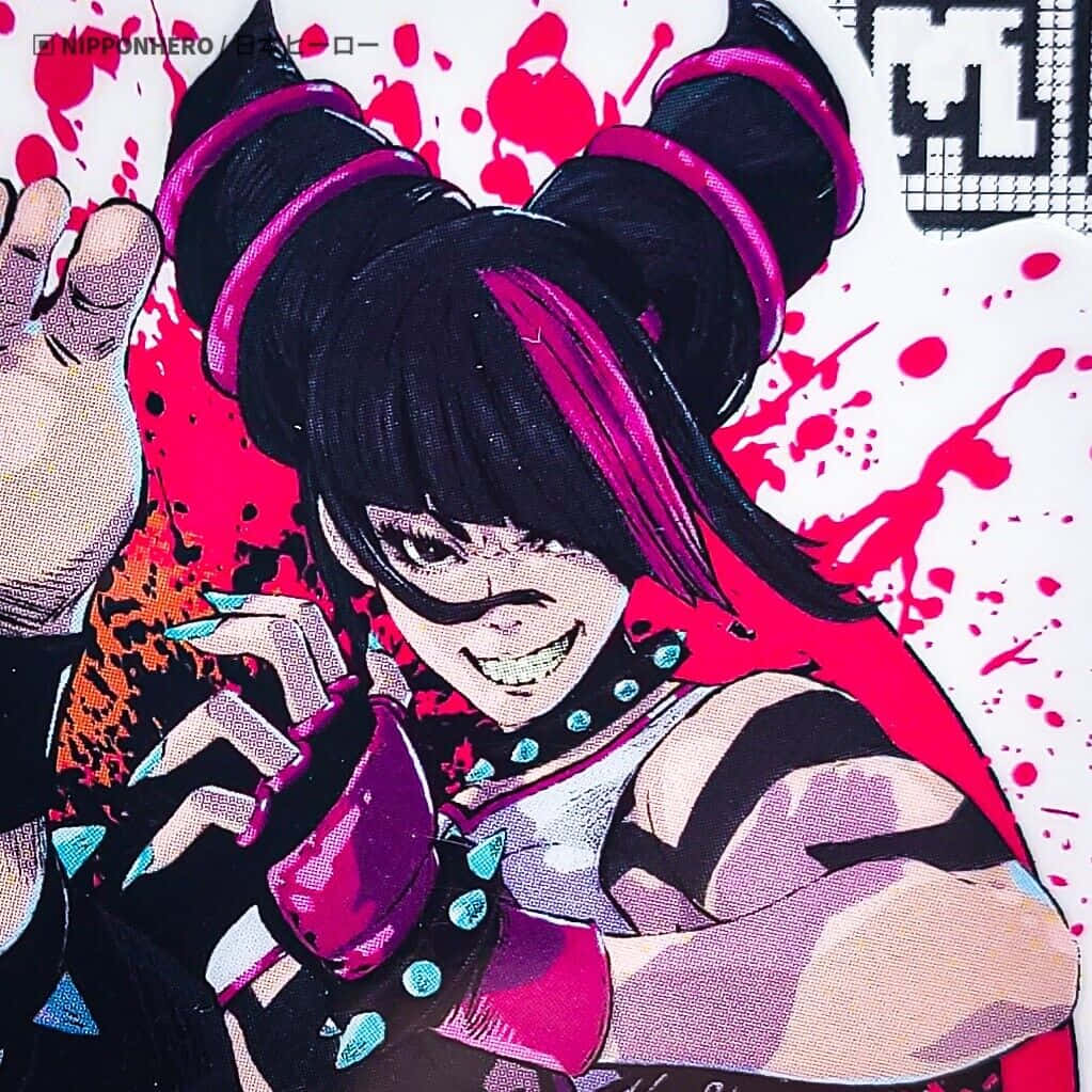 Street Fighter Juri Comic Art Wallpaper