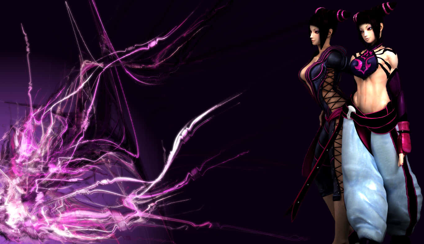 Street Fighter Juri Energy Attack Wallpaper