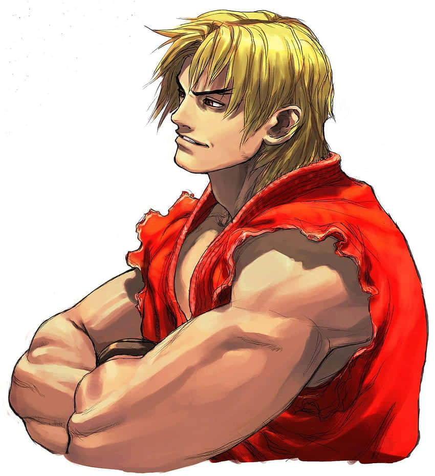 Street Fighter Ken Masters Portrait Wallpaper