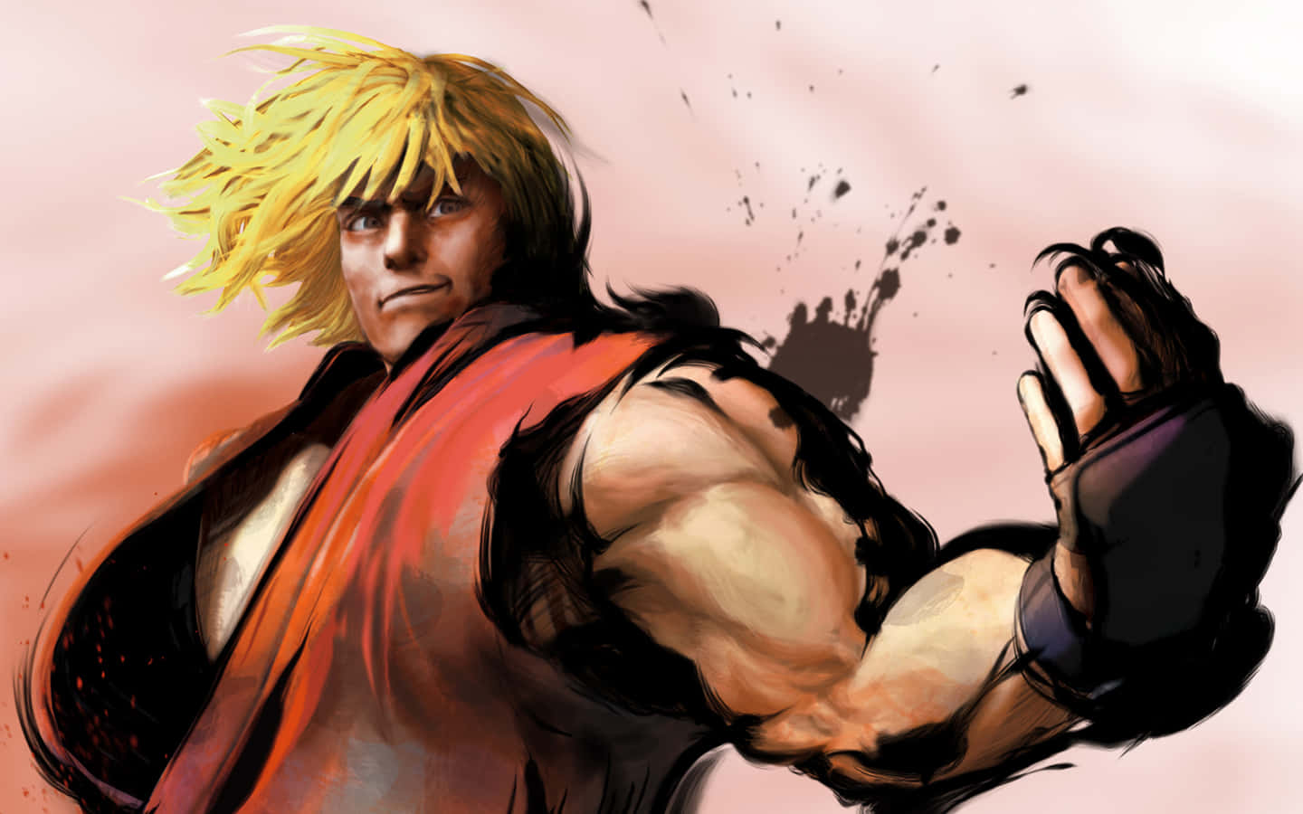 Street Fighter Ken Masters Readyfor Battle Wallpaper