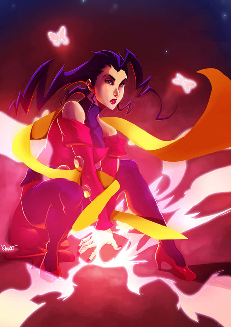 Street Fighter Rose Mystical Power Wallpaper