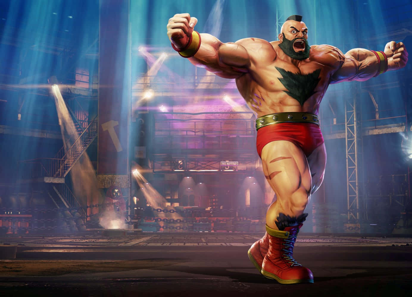 Street Fighter Zangief Power Pose Wallpaper