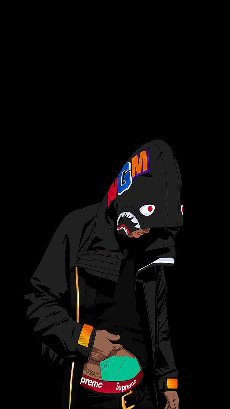 Streetwear Shark Hoodie Art Wallpaper