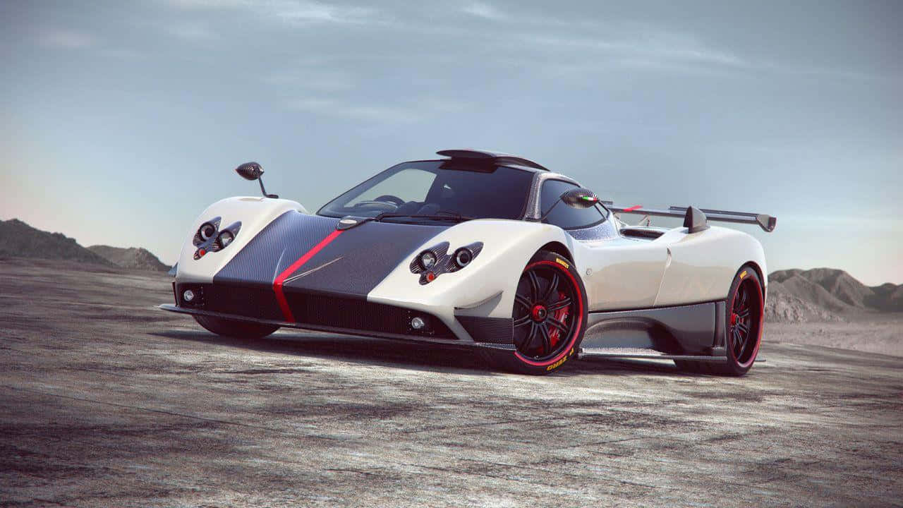 Striking Power – The Pagani Zonda R On Track Wallpaper