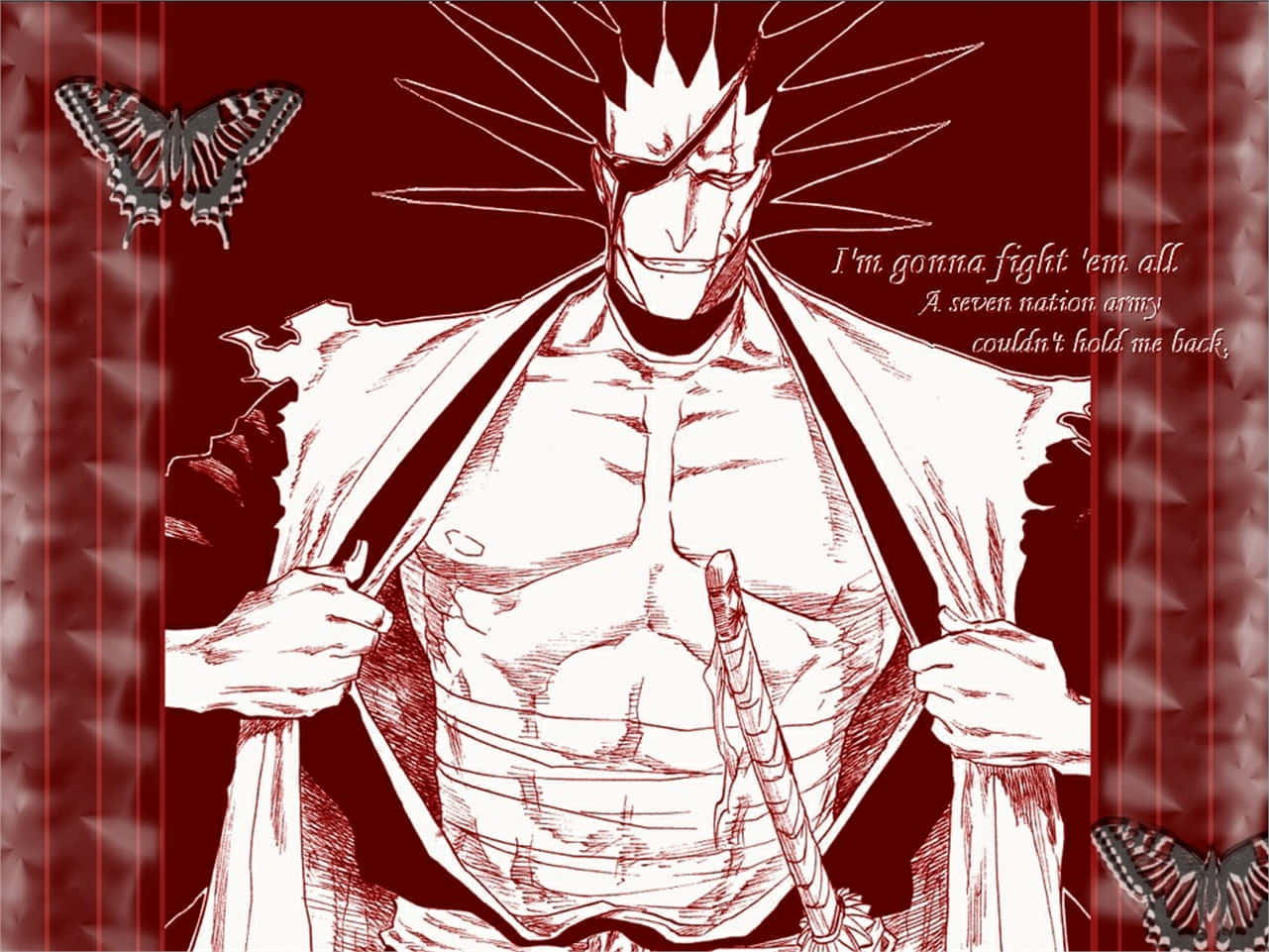 Strong And Brave, Captain Kenpachi Zaraki Wallpaper