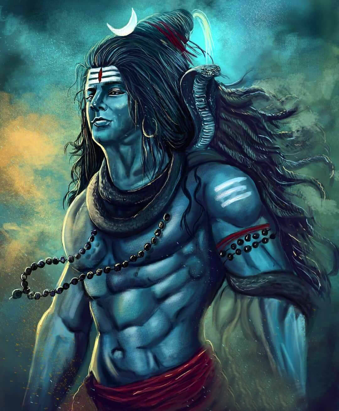 Strong Mahadev Meditating Hd Art Wallpaper