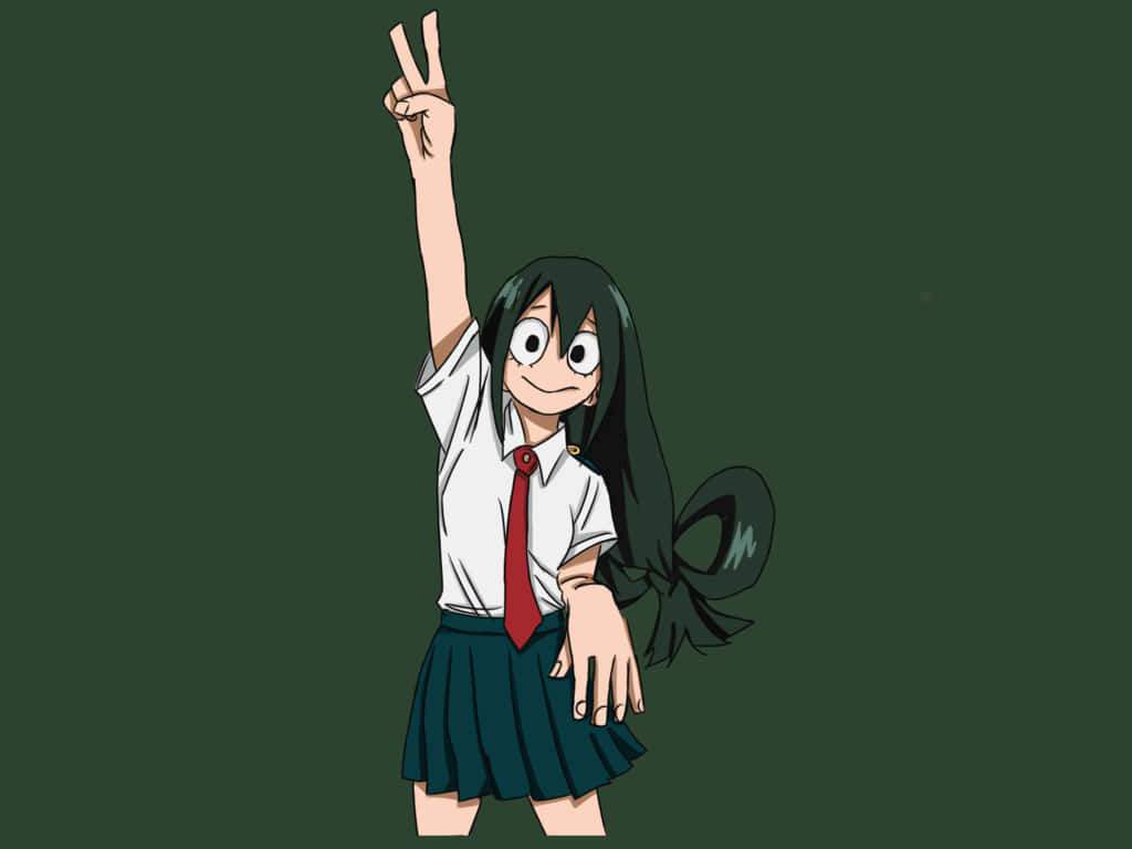 Student Tsuyu Asui Wallpaper