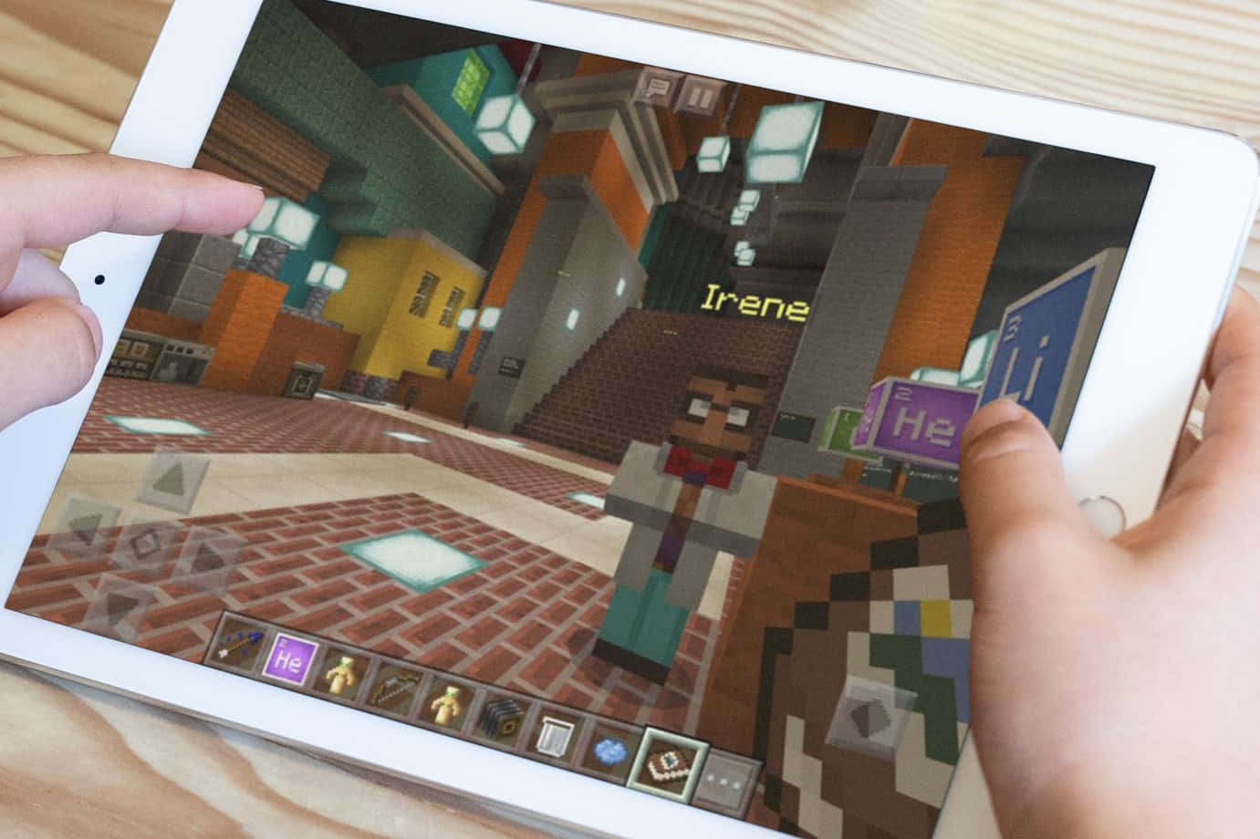 Students Exploring Minecraft Education Edition Wallpaper