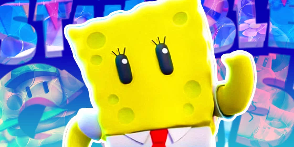 Stumble Guys Sponge Character Wallpaper