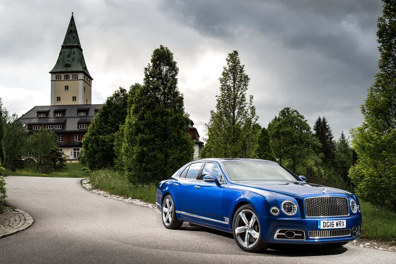 Stunning 2022 Bentley Mulsanne In Elegant Night Setting Wallpaper