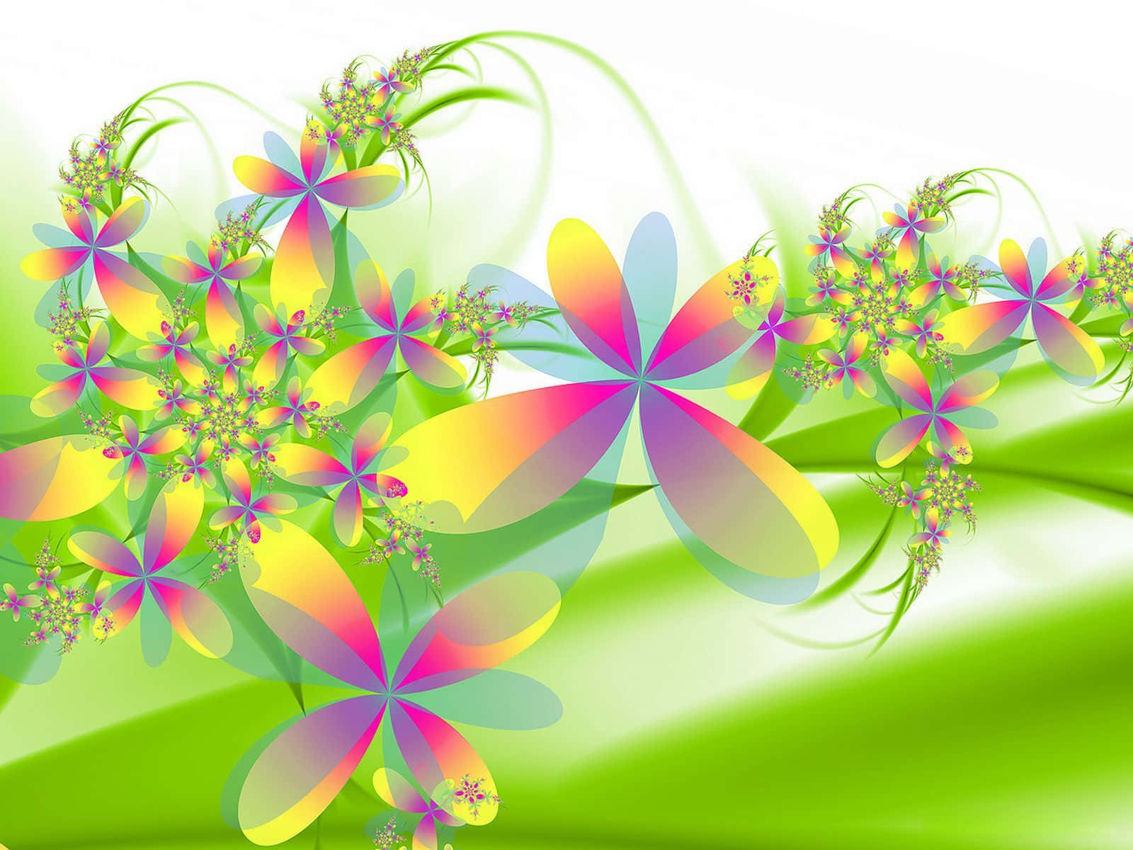 Stunning 3d Flower In Full Bloom Wallpaper