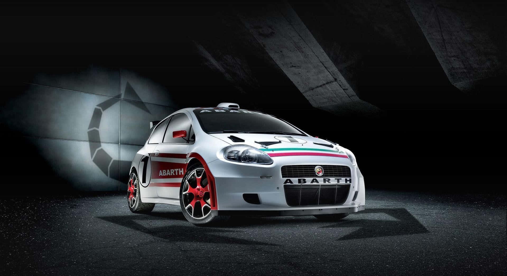 Stunning Abarth Racing Car In Action Wallpaper