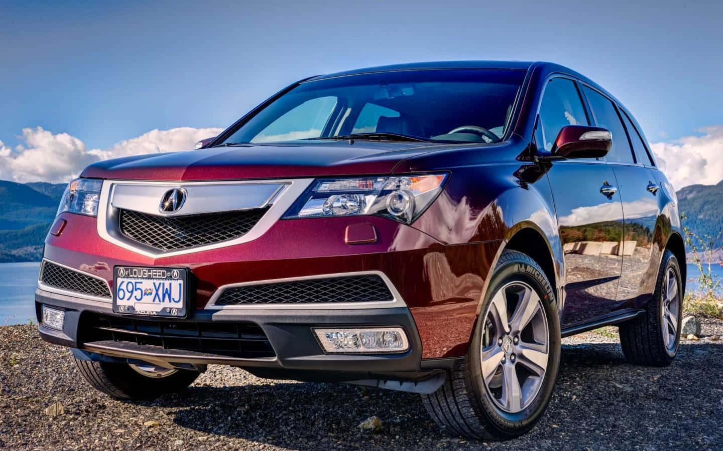 Stunning Acura Mdx In Motion Wallpaper