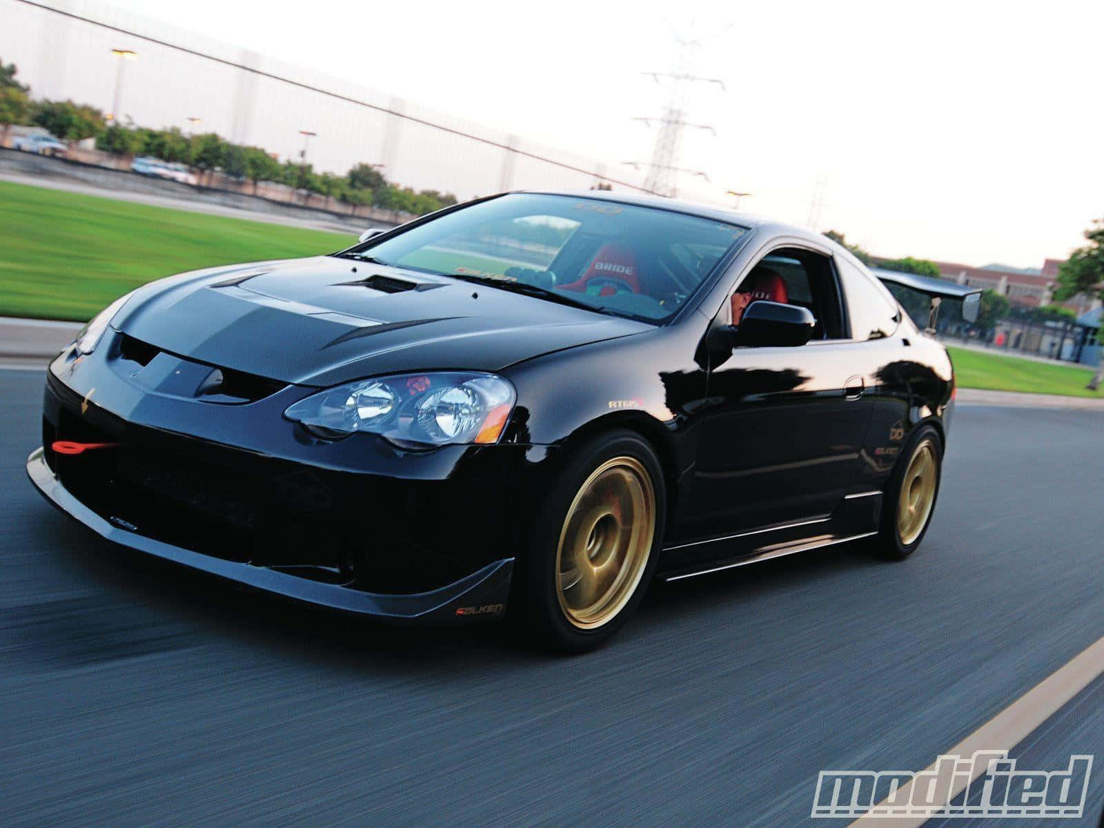 Stunning Acura Rsx Type-s In Action Wallpaper