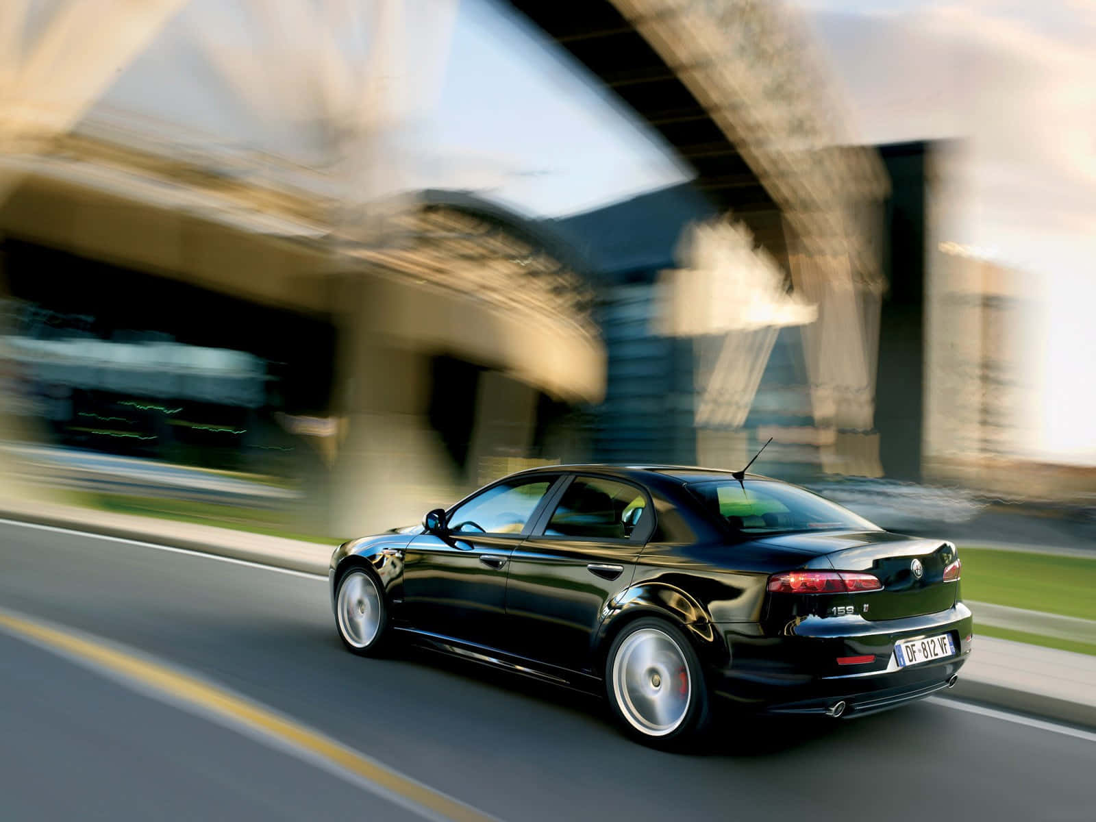 Stunning Alfa Romeo 159 On The Road Wallpaper