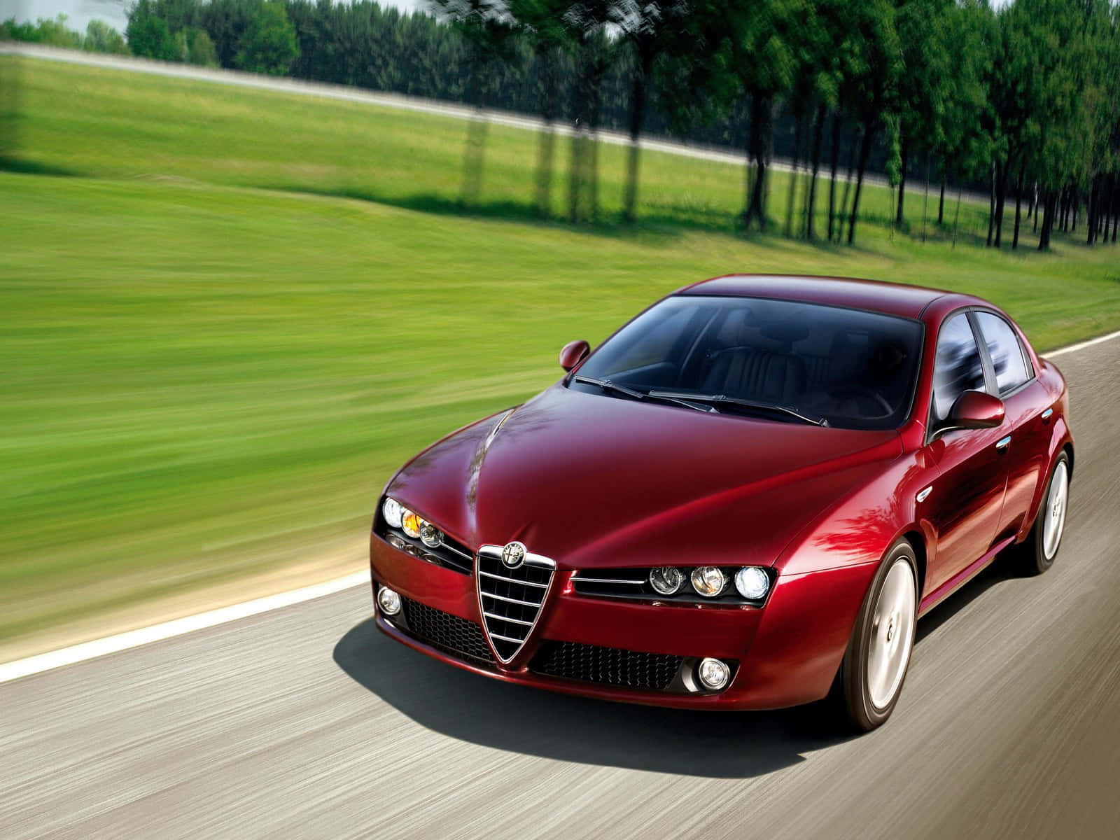 Stunning Alfa Romeo Brera In Action Wallpaper