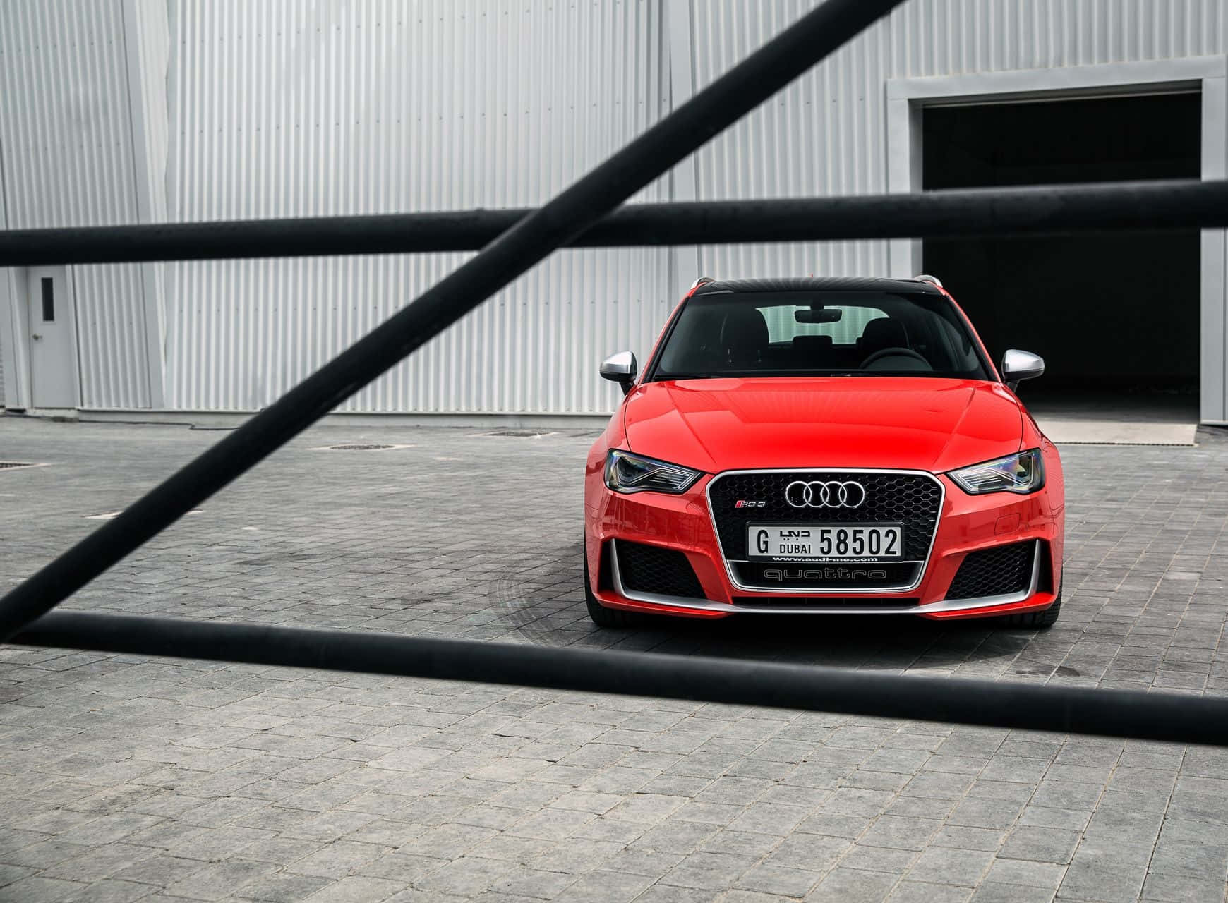 Stunning Audi Rs3 In Action Wallpaper