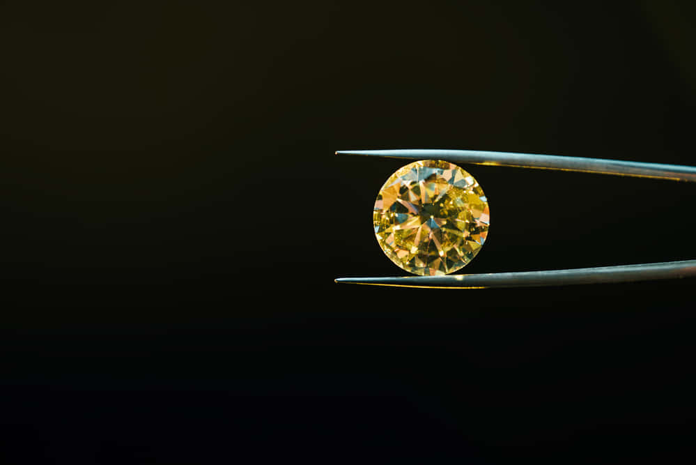 Stunning Brilliant Yellow Diamond Wallpaper