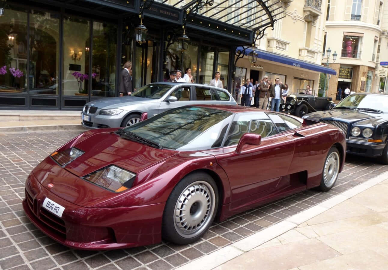 Stunning Bugatti Eb110 In Motion Wallpaper