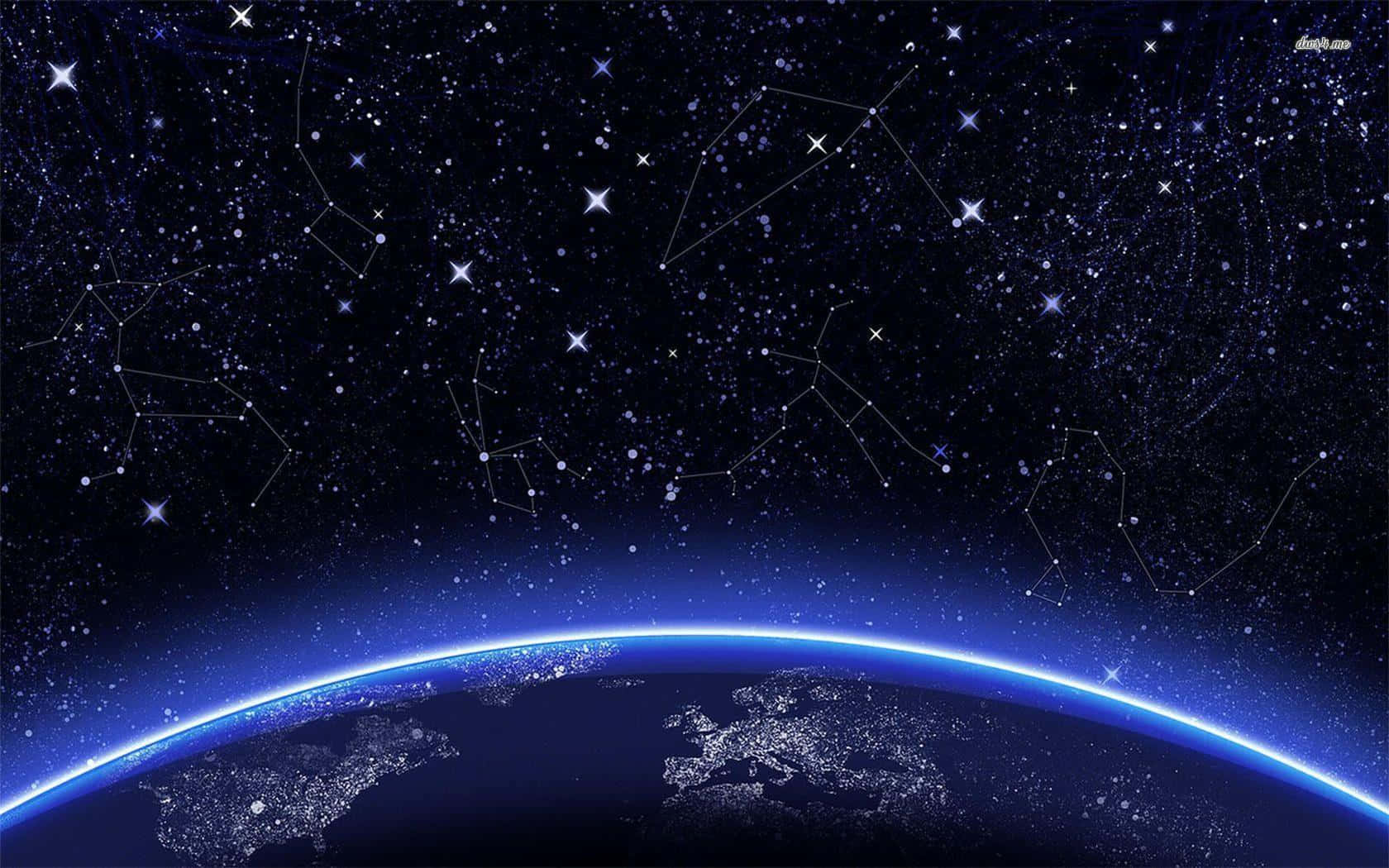 Stunning Constellations In The Night Sky Wallpaper