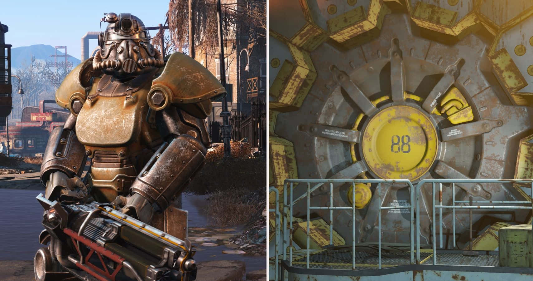 Stunning Fallout 4 Vault Wallpaper Featuring Iconic Vault Door Wallpaper