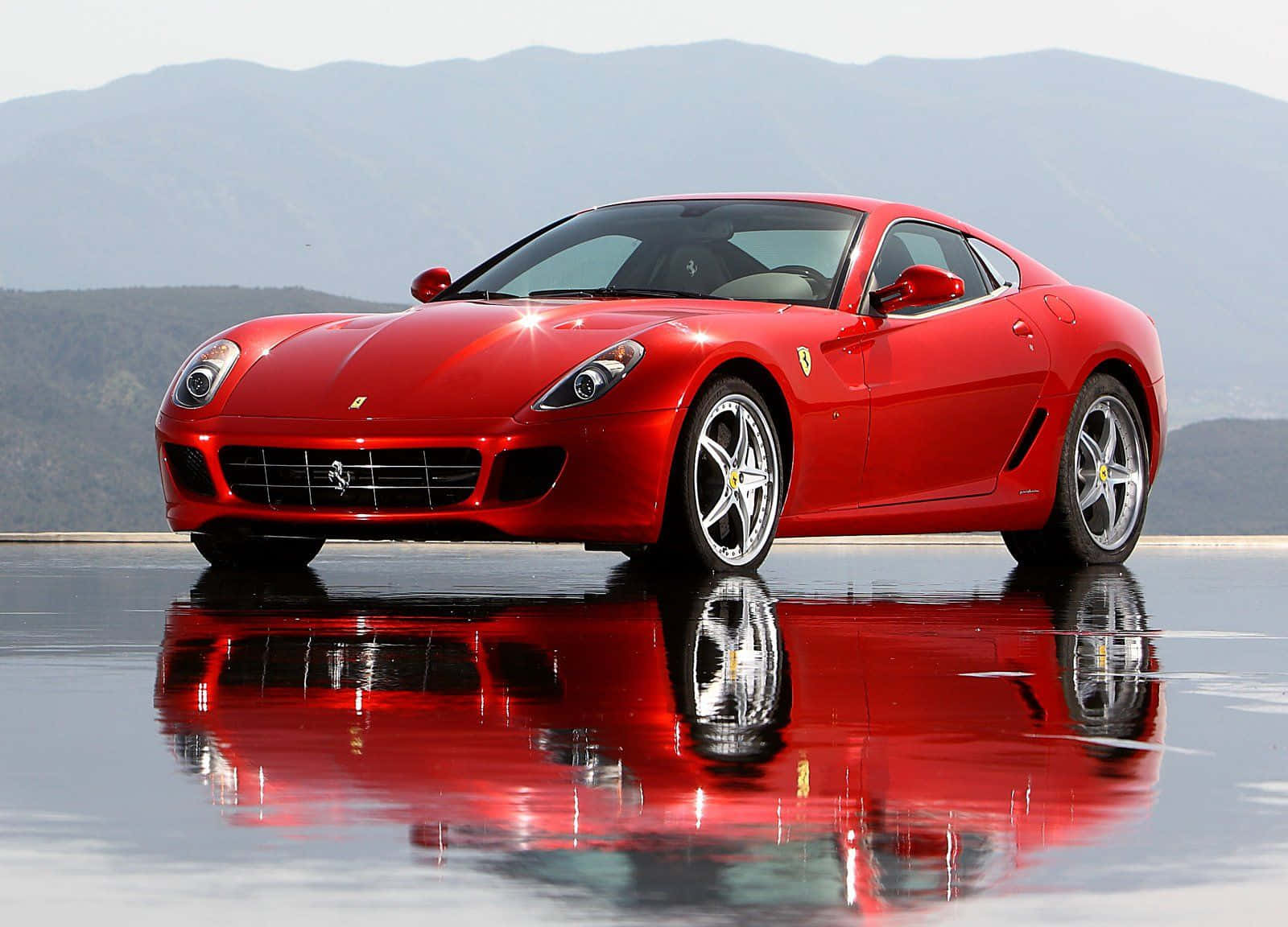 Stunning Ferrari 599 Gtb Fiorano In A Picturesque Setting Wallpaper