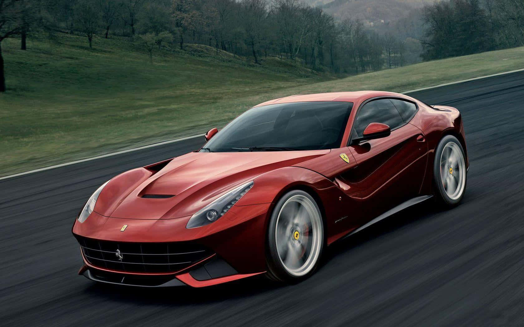 Stunning Ferrari F12 Berlinetta In Action Wallpaper