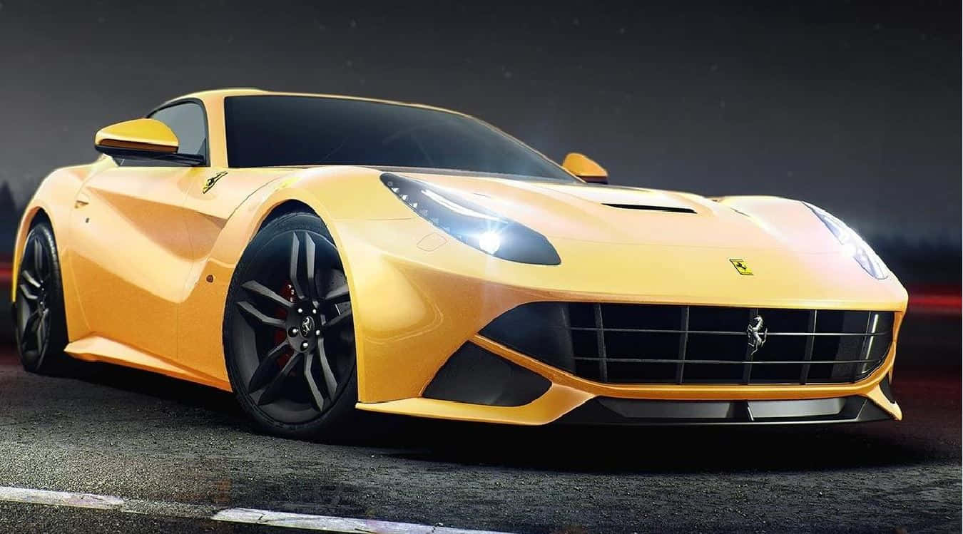 Stunning Ferrari F12 Berlinetta In Motion Wallpaper