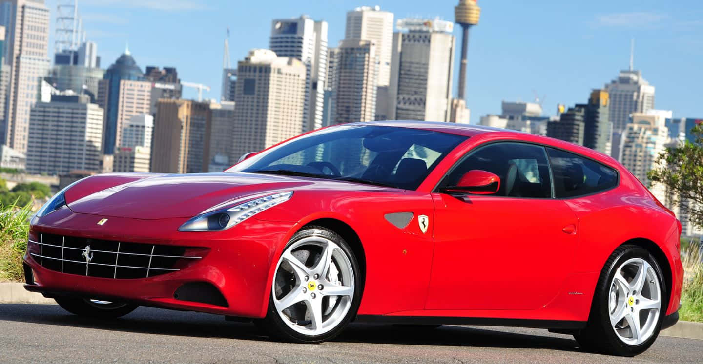 Stunning Ferrari Ff In Motion Wallpaper