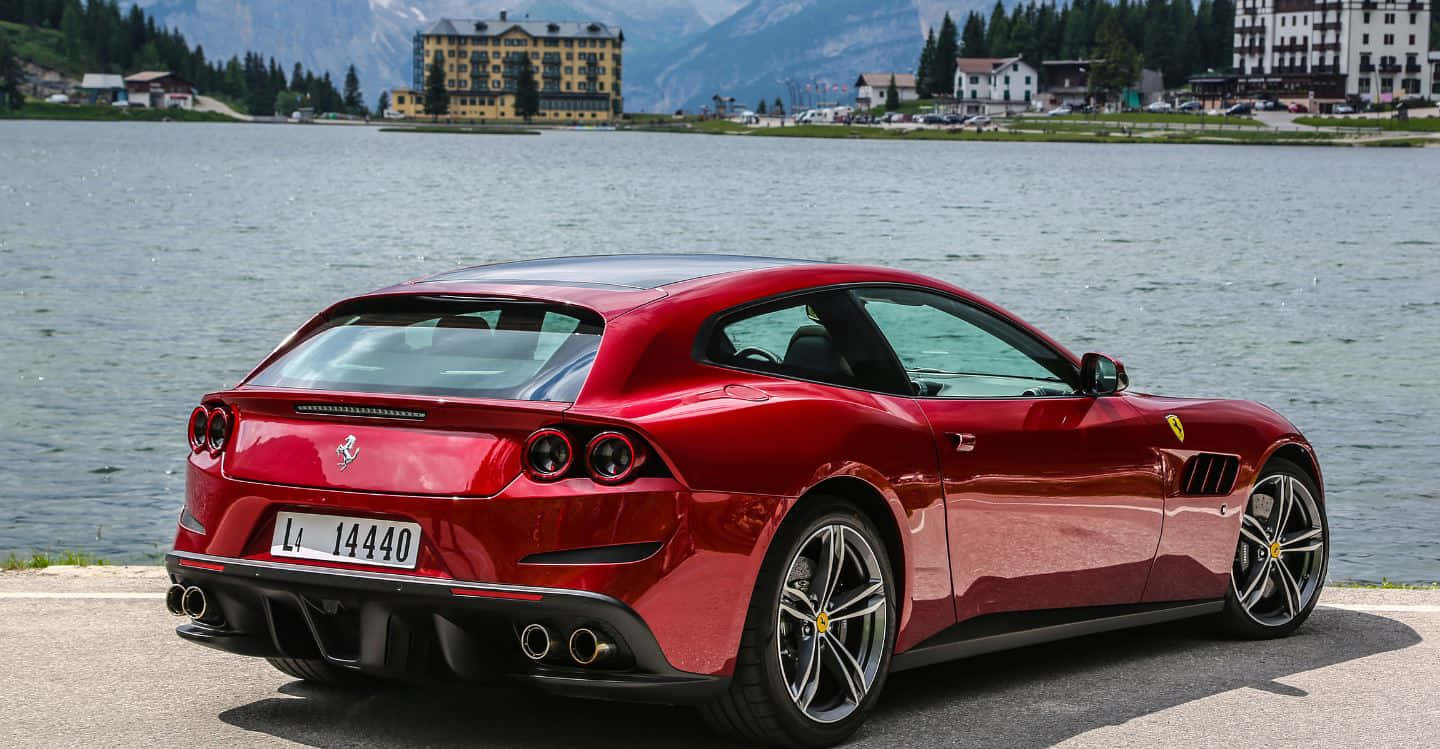 Stunning Ferrari Gtc4lusso In Motion Wallpaper