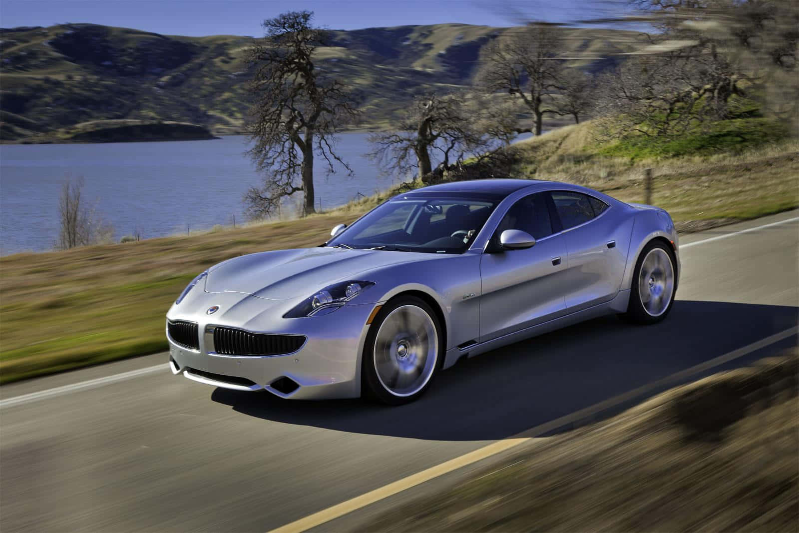 Stunning Fisker Emotion Luxury Electric Car On Display Wallpaper