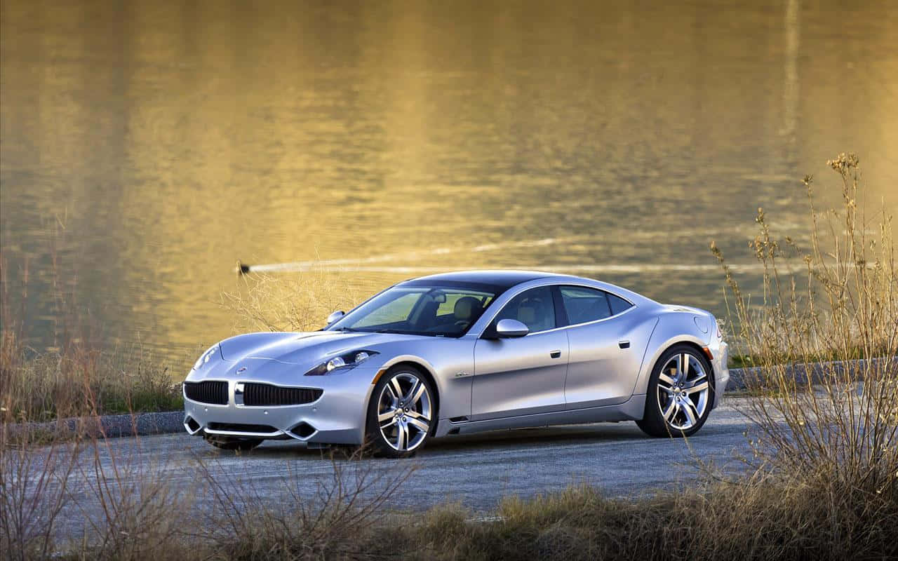 Stunning Fisker Luxury Electric Vehicle In Action Wallpaper