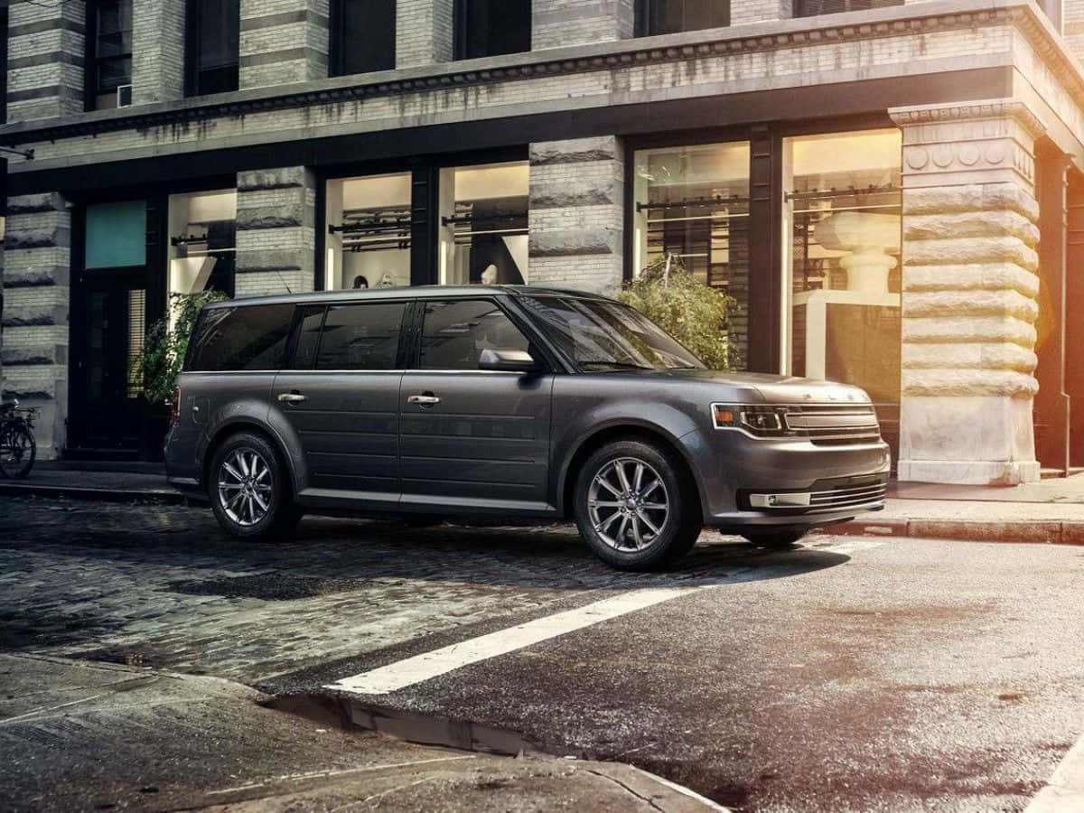 Stunning Ford Flex On The Road Wallpaper