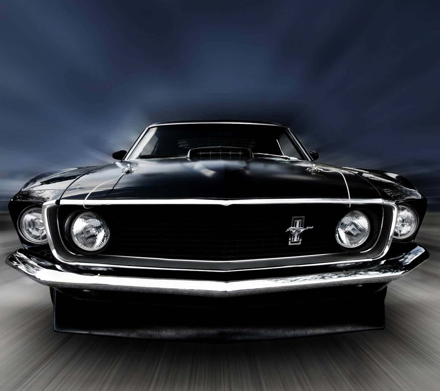 Stunning Ford Mustang Mach 1 In Action Wallpaper