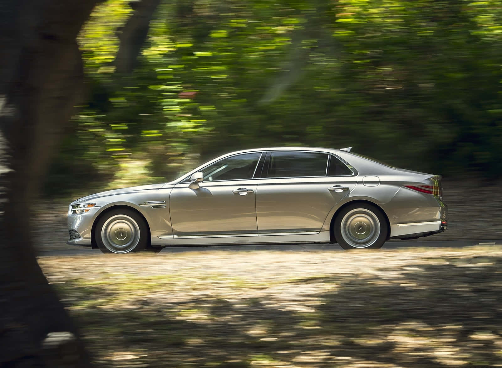 Stunning Genesis G90 In Action Wallpaper