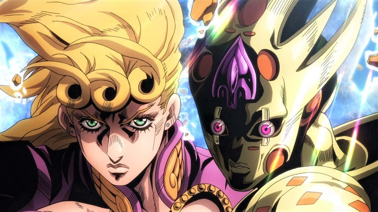 Stunning Gold Experience Stand From Jojo's Bizarre Adventure Wallpaper