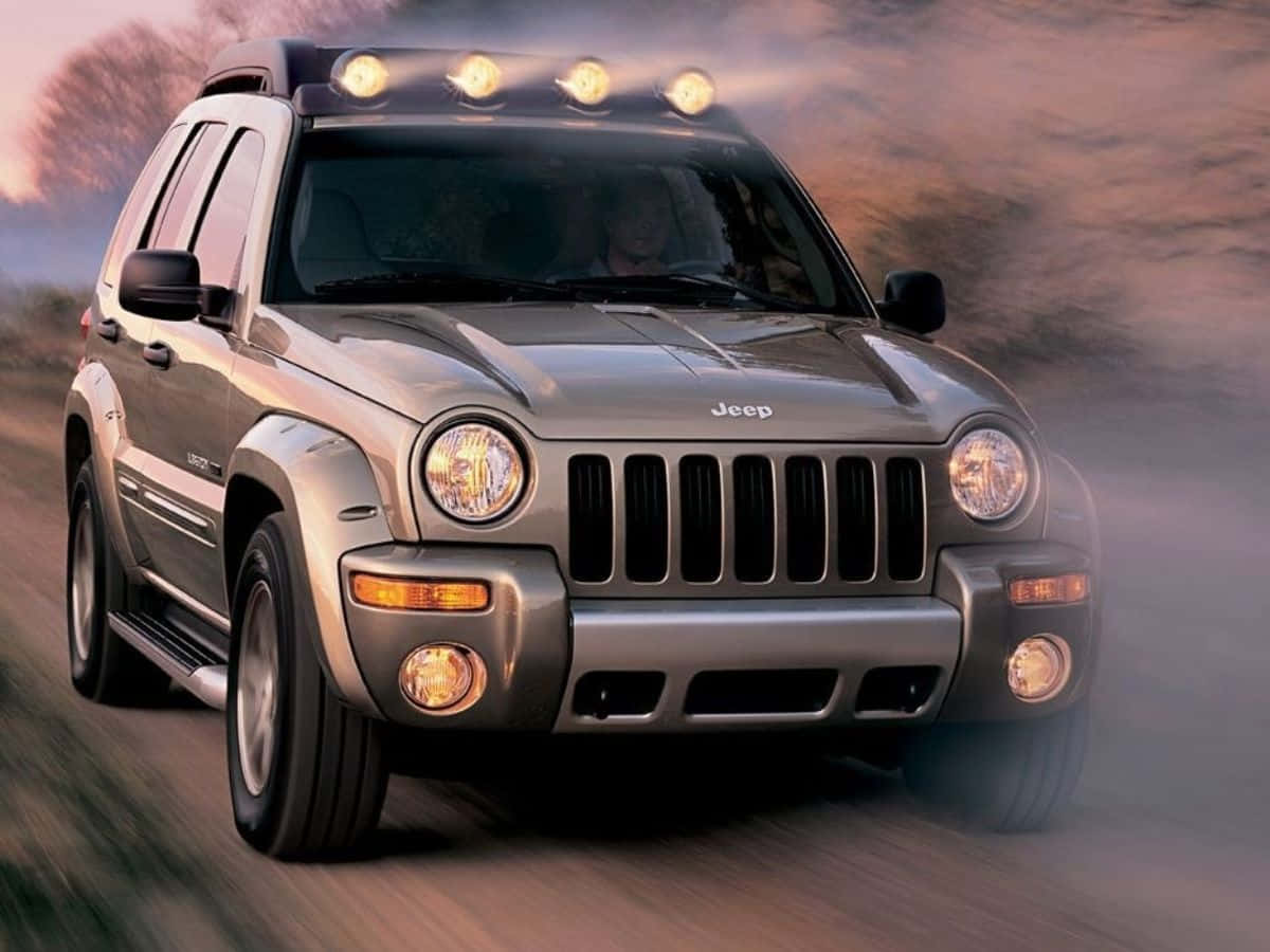 Stunning Jeep Liberty In Action Wallpaper