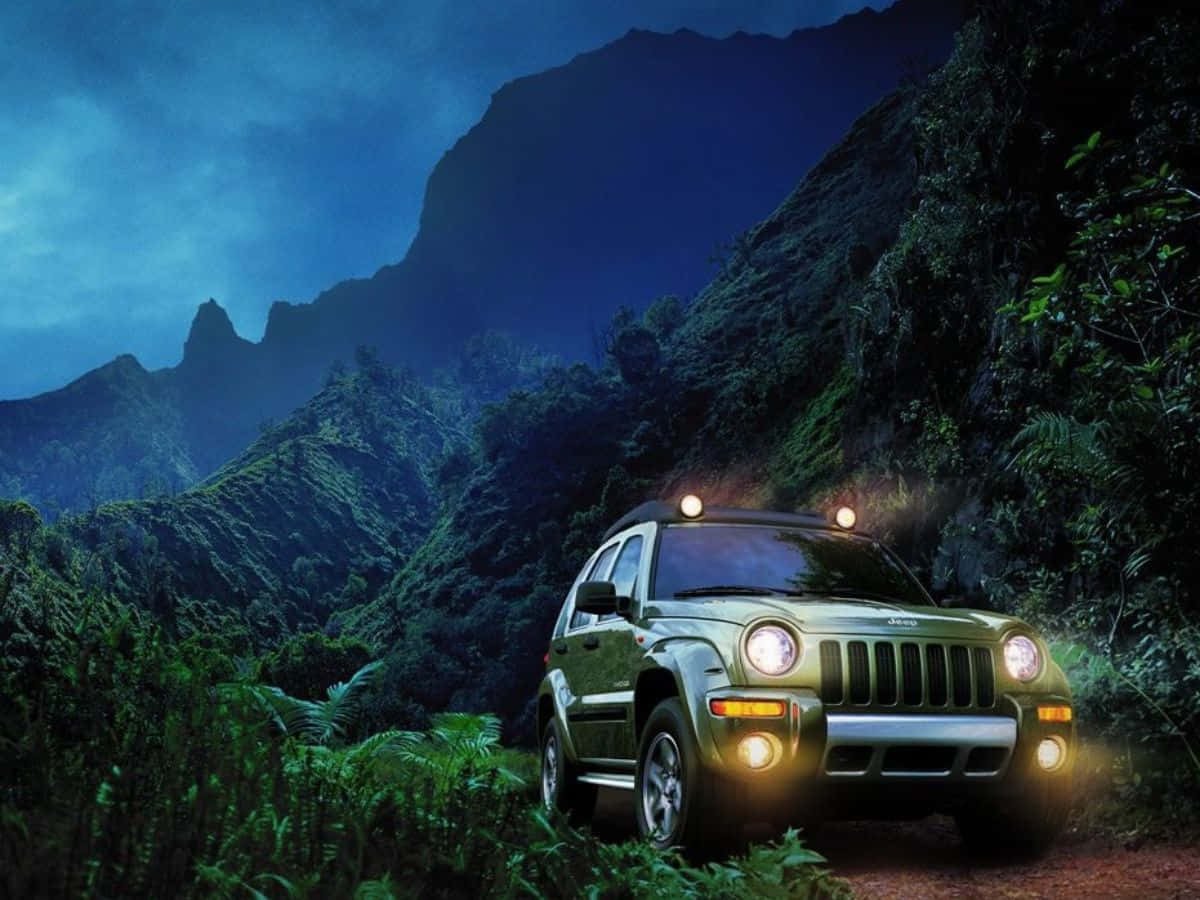 Stunning Jeep Liberty Off-road Adventure Wallpaper