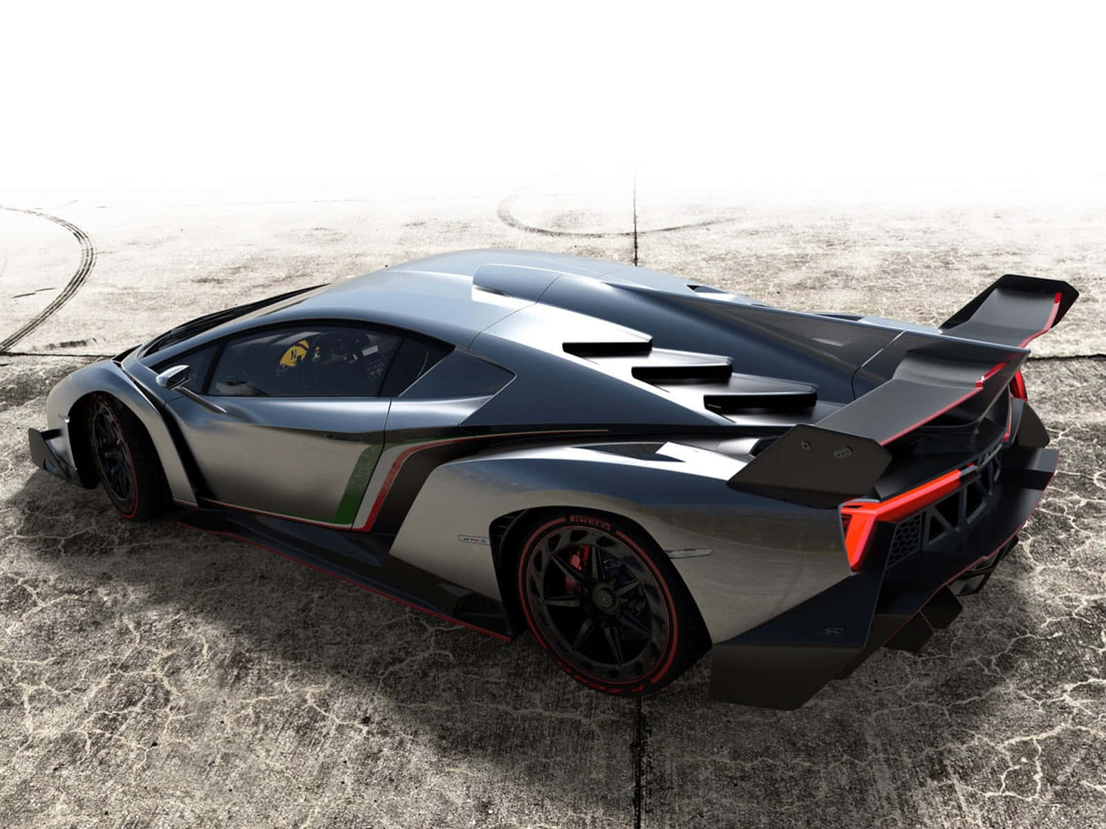 Stunning Lamborghini Veneno In Action Wallpaper