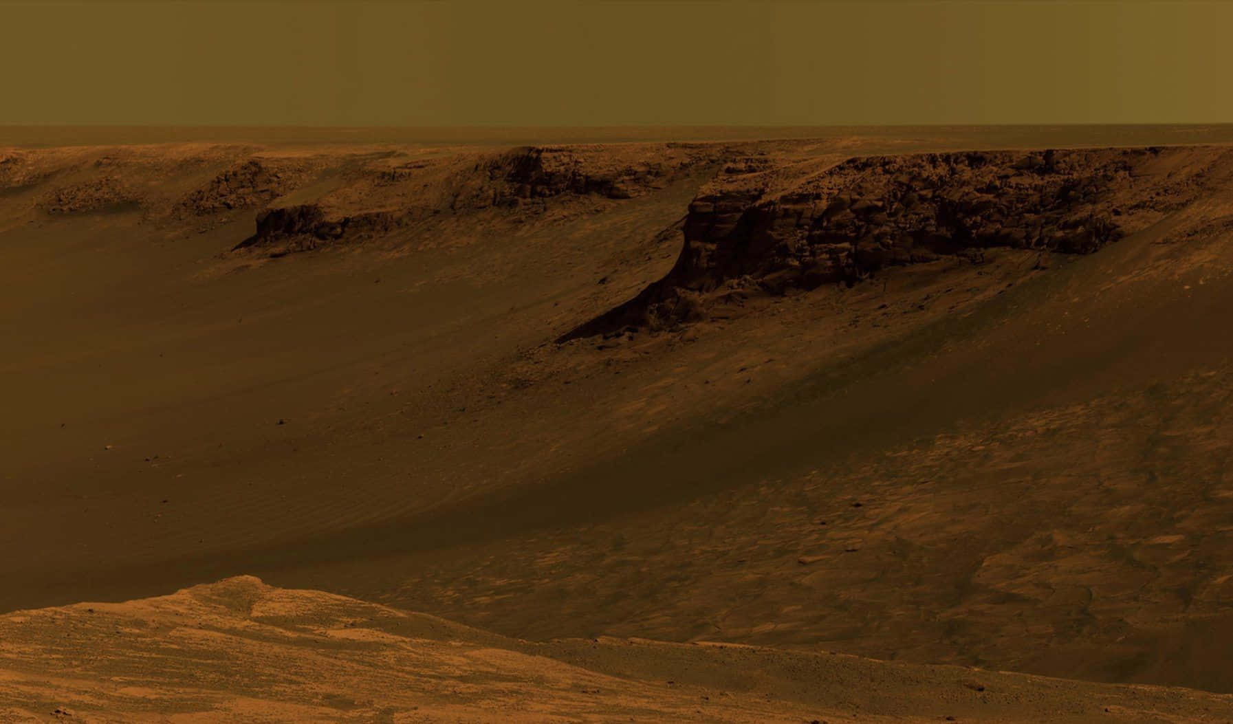 Stunning Mars Landscape Wallpaper