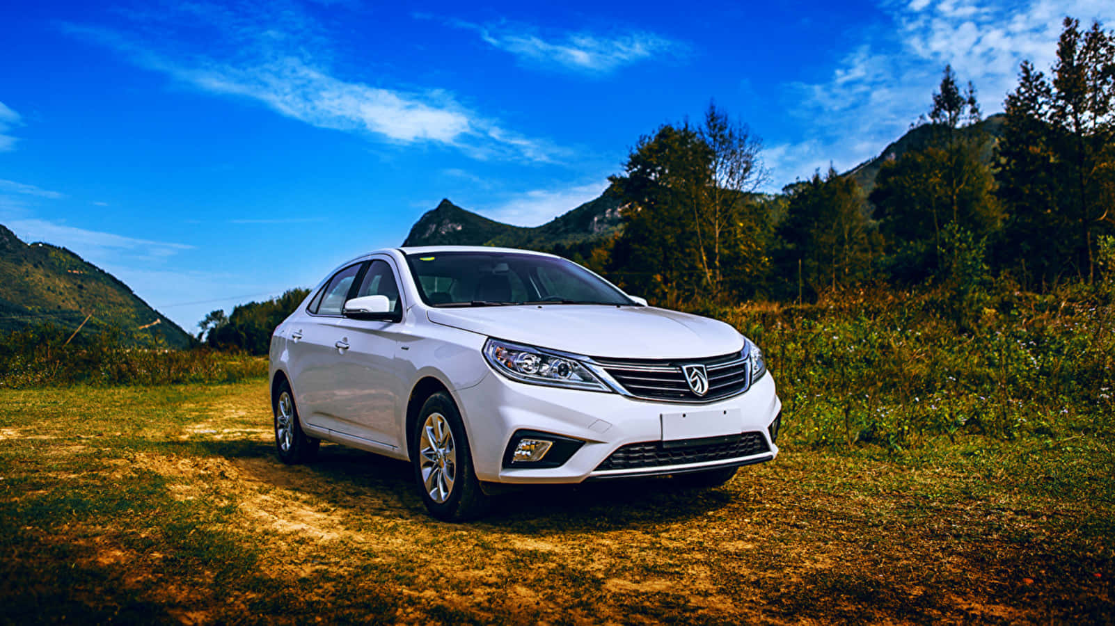 Stunning New Baojun Vehicle On The Road Wallpaper