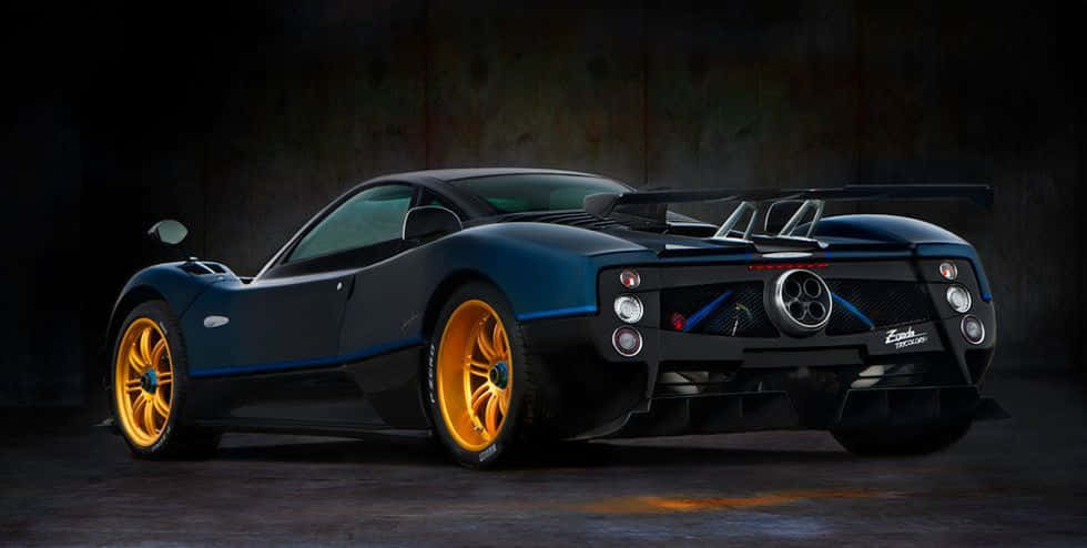 Stunning Pagani Zonda Tricolore In Action Wallpaper