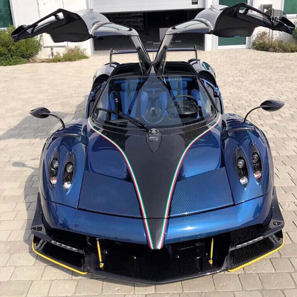 Stunning Pagani Zonda Tricolore On The Move Wallpaper