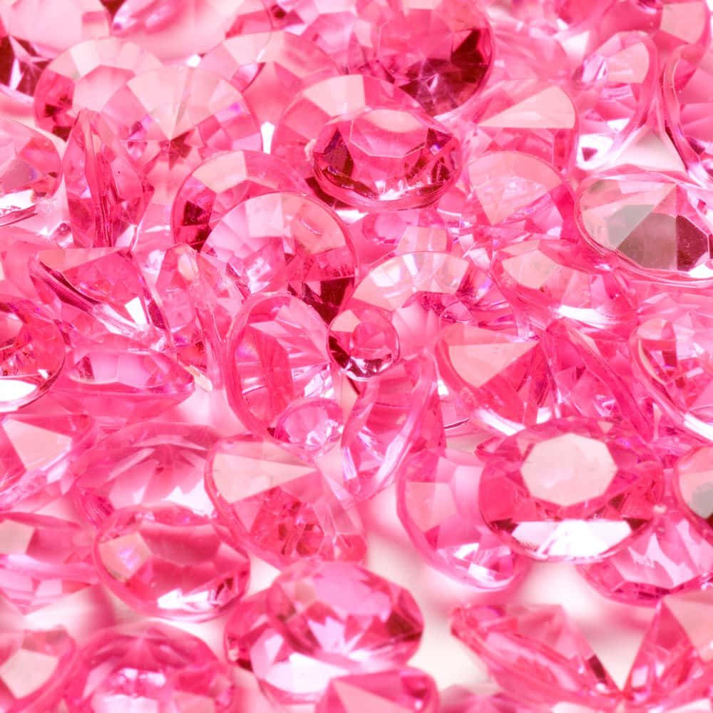 Stunning Pink Crystal Quartz Cluster Wallpaper