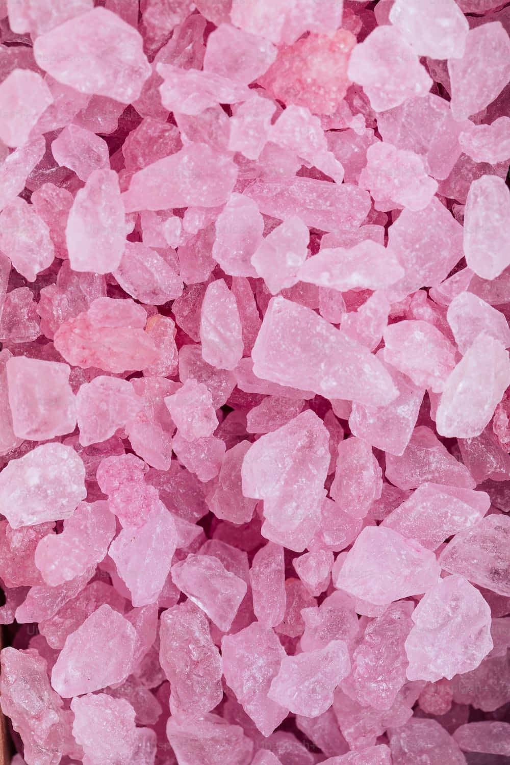 Stunning Pink Crystal Quartz Cluster Wallpaper