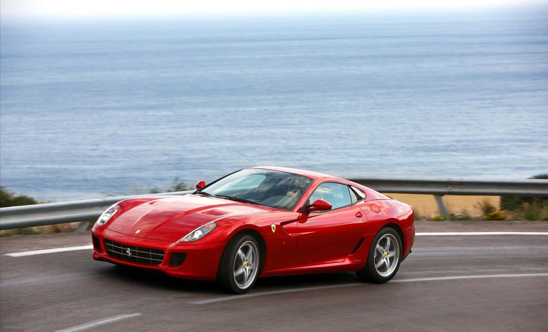 Stunning Red Ferrari 599 Gtb Fiorano In High Resolution Wallpaper