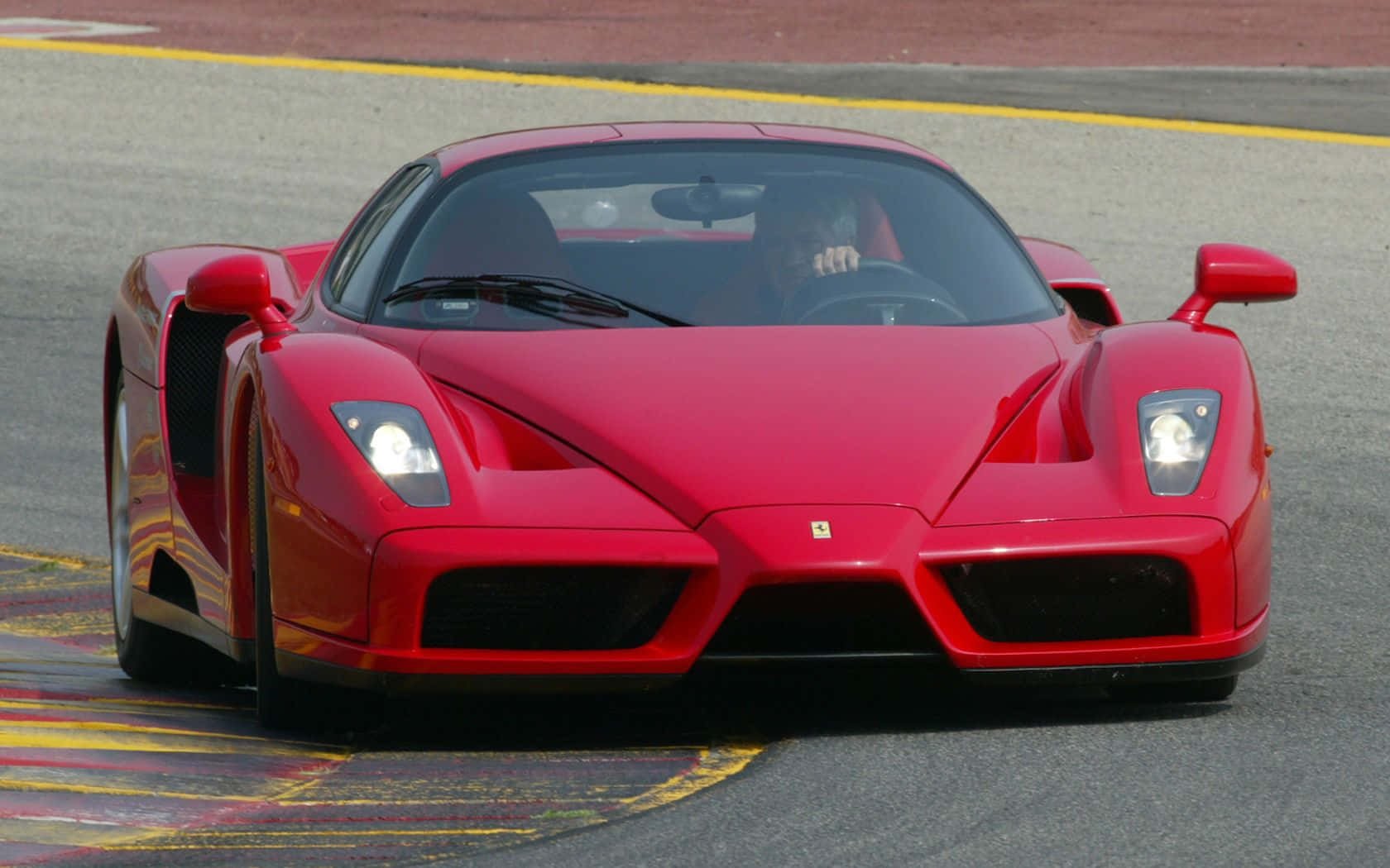 Stunning Red Ferrari Enzo In High Definition Wallpaper